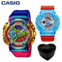 ราคา เดิม G Shock GM110 BA110 ผู้ชายและผู้หญิงกีฬานาฬิกาคู่ตั้ง 200 เมตรกันน้ำกันกระแทกกีฬาคนรักกีฬานาฬิกาข้อมือรับประกัน 4 ปี BA 110NC 2A GM 110RB 2APR (20453851141)