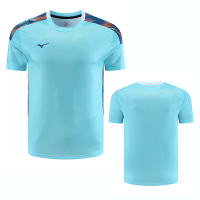 ราคา Mizuno เสื้อกีฬาเสื้อแบดมินตันระบายอากาศได้ดีและแห้งเร็ว6518ใหม่2023 (20223091014)