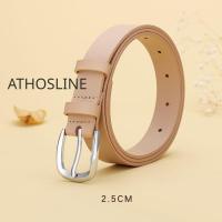 ราคา Athosline เข็มขัดหนังแท้สำหรับผู้หญิงเข็มขัดหนังวัวฟอกกางเกงยีนส์เครื่องประดับแฟชั่นดำเข็มขัดคุณภาพสูงเข็มขัดคาดเอวสำหรับกางเกงยีนส์2 5ซม (19548153098)