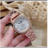 ราคา นาฬิกาข้อมือแฟชั่นผู้หญิงสีพิงค์โกลด์หน้าปัดล้อมเพชร กันน้ำได้ 70 มีกล่องโบว์แถมให้ฟรีค่ะ (19509971034)