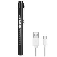 ราคา Pen Light Rechargeable Pen Light with Pupil Gauge LED Penlights USB Rechargeable Penlight Gifts for Nurses Nursing Student (18164564386)