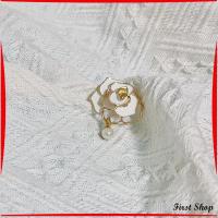 ราคา First เข็มกลัด รูปดอกคามิเลีย ประดับมุก สไตล์เรโทร Camellia brooch (21141975065)