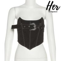 ราคา พร้อมส่ง ครอปเกาหลี เสื้อสายฝอ ครอปy2k ครอปสายฝอ เกาะอกสม็อค เกาะอกสายฝอ เกาะอกดันทรง เกาะอกไหมพรม ครอปรัดรูป 30089 (20446536103)