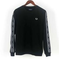 ราคา FRED PERRY ใหม่ FRED PERRY Grain ชายหนุ่มและหญิงในฤดูใบไม้ร่วงฤดูหนาวสายรัดไหล่แฟชั่นสบายคอกลมขนแกะ (19683687577)