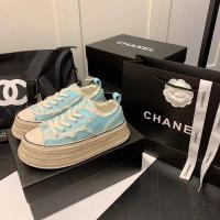 ราคา PRE ORDER รองเท้าผ้าใบเสริมส้น สไตล์ CHANEL (20537047919)