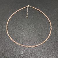 ราคา สร้อยโกเมนและพีชมูนสโตน แบบเจียรเหลี่ยมสวยๆ Garnet and Moonstone necklace (17699491246)