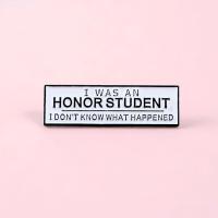 ราคา I Was An Honor หมุดเคลือบสำหรับนักเรียนป้ายข้อความการ์ตูนเครื่องประดับเข็มกลัดเข็มกลัดติดกระเป๋าเป้สะพายหลังโรงเรียนเก่าสำหรับเป็นของขวัญสำเร็จการศึกษา (14396979814)