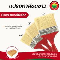 ราคา แปรงทาสี ขนขาว เกรดAAA ขนาด 2 5นิ้ว 3นิ้ว 4นิ้ว Paint White Brush แปรงทาสีน้ำ สีน้ำมัน ขนกระต่าย แปรงทาสี แปรง มิตสห (2892696371)
