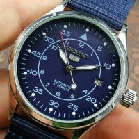 ราคา นาฬิกาข้อมือ นาฬิกาผู้ชายสบาย ๆ SEIKO 5 Automatic รุ่น SNK809K2 Black Military นาฬิกาข้อมือผู้ชายสายผ้าร่มไนล่อน สีดำ ตัวขายดี Seiko 5 นาฬิกาจักรกลอัตโนมัติของผู้ชาย Seiko 5 นาฬิกา (21166421315)