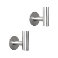 ราคา Ready Stock ที่แขวนเสื้อคลุมติดผนัง2ชิ้นตะขอสแตนเลส3M ตะขอแขวนติดผนังตะขอแขวนเสื้อติดผนังเคลือบด้านที่แขวนผ้าขนหนูกุญแจกาวสำหรับ Pengait Dapur ห้องน้ำ (17405570031)