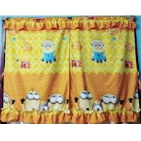 ราคา ผ้าม่านมินเนี่ยน ม่านหน้าต่างคู่มินเนียน ขนาดกว้าง155สูง120 cm แถมฟรีลวดขึงม่าน เหมาะสำหรับหน้าต่างบานคู่ ผ้าสวยนุ่มลื่นสีไม่ตกคะ (5825224474)
