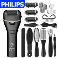 ราคา PHILIPS ชุดเครื่องขัดเท้า 18ใน1 กำจัดผิวที่ตายใน 3 นาที นาทีและขจัดผิวหนังที่ตายแล้วโดยไม่ทำให้ฝ่าเท้าเจ็บ ที่ขัดส้นเท้า ที่ขัดส้นเท้าแตก ขัดส้นเท้าแตก ตะไบขัดส้นเท้า ที่ขัดส้นแตก ขัดส้นเท้า ขัดเท้าส้