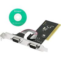 ราคา PCI 2 Ports to COM 9 pin Serial Series Port RS232 Card Adapter (16259650227)