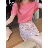 ราคา เสื้อยืดคอกลมแขนสั้น สีพาสเทล (17546924131)