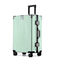 ราคา กระเป๋าเดินทางอะลูมิเนียม Premium Frame Aluminium เฟรมสีดำ ระบบล็อคมาตราฐาน วัสดุPC กระเป๋าเดินทาง รุ่น M200 (20419797139)