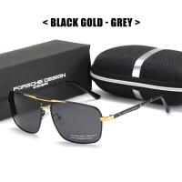 ราคา ใหม่ Porsche แว่นตากันแดด เลนส์โพลาไรซ์ สีดํา หรูหรา สไตล์เรโทร สําหรับผู้ชาย ผู้หญิง UV400 i (19372797773)