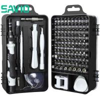 ราคา คลังสินค้าพร้อม SAVIO ไขควง Set115ใน1คอมพิวเตอร์ชุดซ่อมแซมชุดเครื่องมืออิเล็กทรอนิกส์ Mini ชุดไขควงแม่นยำพร้อมสำหรับ PhoneLaptopJewelers (4147826440)