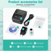 ราคา เครื่องพิมพ์เครื่องพิมพ์ความร้อน Struk Bluetooth USB แบบพกพาขนาด58มม เครื่องพิมพ์ใบเสร็จพร้อมการพิมพ์4 0แบบบลูทูธสำหรับ Android IOS (17834663875)