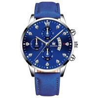 ราคา Fairy Castle Fashion Men S Business Leather Belt Quartz Watch Multifunction Calendar Sports Watch High Quality Large Dial Quartz Watch (15556907815)