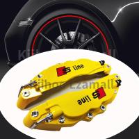 ราคา 2ชิ้นออดี้คาลิปเปอร์ S สาย3D โลหะผสมคาลิปเปอร์ฝาครอบล้อตัดเบรกฝาครอบโลหะคาลิปเปอร์ปกสากล (14588046227)