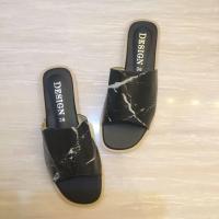 ราคา รองเท้าแตะผู้หญิง ลายหินอ่อน รุ่น Smile มี 2 สี ดำ ขาว Z 36 40 รองเท้าผู้หญิง รองเท้าแฟชั่น พร้อมส่ง (13899229223)