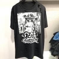 ราคา เสื้อยืดคุณภาพดี เสื้อขาด เสื้อวงวินเทจ อก46 ยาว31 สีขาว สีดำ ไม่มีตะเข็บข้าง cotton100 แฟชั่นชาย หญิง oversize (20385338217)