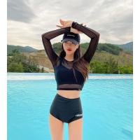 ราคา ชุดว่ายน้ำ เซ็ต3ชิ้น แขนยาวซีทรูสีดำ ลุคสปอร์ต (21031599262)