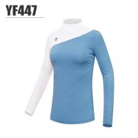 ราคา PGM เสื้อยืดแขนยาวกอล์ฟสำหรับผู้หญิงชุดตีกอล์ฟผู้หญิงฤดูใบไม้ร่วงฤดูหนาวผ้ายืดแขนยาวคอยาวแขนเสื้อสูง YF447ดูดความชื้น (19620971882)