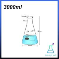 ราคา ขวดชมพู่ ขวดรูปชมพู่ Erlenmeyer flask 50ml 100ml 250ml 500ml 1000ml 2000ml (21303256502)