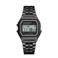ราคา นาฬิกาเหล็กดิจิทัลผู้ชาย LED นาฬิกาข้อมือสำหรับผู้ชายการออกแบบคลาสสิก LED (20742334592)