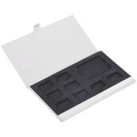 ราคา 9 SD SD Memory Card Storage Holder Box Protector Metal Cases 8 TF 1 SD (20584992435)