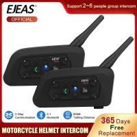 ราคา Ejeas V6 Pro ชุดหูฟังติดหมวกกันน็อคมอเตอร์ไซค์ ชุดหูฟังบลูทูธอินเตอร์คอมสื่อสาร1200M interphone สำหรับ6ผู้ขับขี่ IP65เพลงกันน้ำ (21171087519)