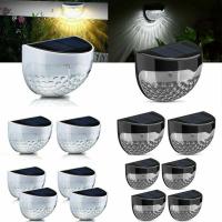 ราคา Waterproof LED Solar Power Wall Light 6 Leds Sensor Outdoor Garden Lamp (18615786570)