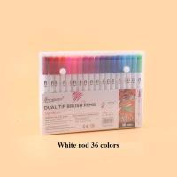 ราคา 12 24 36 48 60 72 100 120 สี ปากกาสีน้ํา ปากกาแปรง ปากกาวิเศษ ปากกาสีมายากลแบบพกพา ปากกาสีน้ําเสียบคู่ ปากกาไฮไลท์ (20915349448)