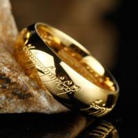 ราคา Europe and the Lord of the rings ring men star model couples the ring ring real gold plated cross border ornaments Normal shipment (19734788072)