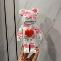 ราคา hyjuyju69Des6ign Small particle assembly large violent bear building blocks difficult educational girl toy compatible Lego puzzle gift (20487598929)