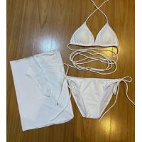 ราคา พร้อมส่ง ชุดว่ายน้ำหญิง Set 3 ชิ้น ชุดว่ายน้ำบิกินี่ กางเกง ผ้าคลุม (20113817137)