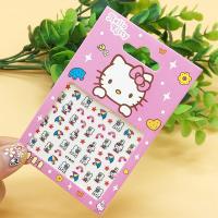 ราคา สติ๊กเกอร์ติดเล็บ Nailsticker สติ๊กเกอร์แปะเล็บ แทททูติดเล็บ ลายเจ้าหญิง คิตตี้ คละแบบ nailtattoo BY MIMOSA (9446165870)