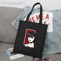 ราคา Junji Ito Japanese Anime Manga Reusable Shopping Bag Women Canvas Tote Bags Printing Eco Bag Shopper Shoulder Bags (20143683399)