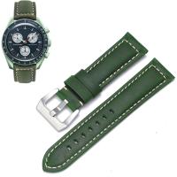 ราคา สายหนัง20มม สำหรับ Omega แบบนาฬิกาดวงจันทร์กำไลข้อมือหนังวัวแนววินเทจ20 22 24 26มม สายนาฬิกาปล่อยแบบเร็ว (20851436787)