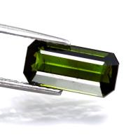ราคา พลอยทัวร์มาลีนสีเขียว Green Tourmaline 4 85 CT emerald cut (15589239126)