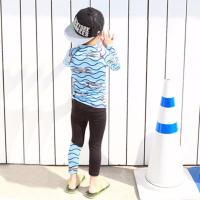 ราคา WISHMORE Kids Long Sleeve Swimsuit Sun Rash Guard For Boys (16495742064)