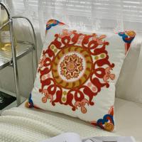 ราคา Luxury Bohemian Floral Embroidery Cotton Pillowcase Ethnic Geometry Patterns Sofa Cushion Cover Boho Decor Home Pillows Pillow Case For Living room (19779191375)