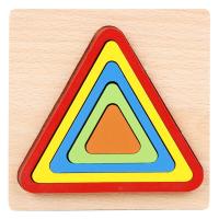ราคา Wooden Geometric Puzzle Montessori Cognitive Shape Toys Kindergarten Early Education Toddler Baby 1 3 years old (10684482417)