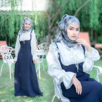 ราคา ชุดเดรสอิสลาม ผู้หญิงสไตล์แฟชั่นมุสลิม เหมาะกับผญอิสลามใส่ออกงาน IM41 (20936507285)