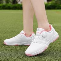 ราคา Moven Women Golf Shoes Professional Female Spikeless Golf Shoes Athletic Sports Golf Training Sneaker Girls Golf Shoes Waterproof Golf shoes for women (20599567555)