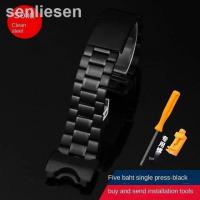 ราคา 2023ของแท้สำหรับ Casio G SHOCK GWG 1000 1A A3 1A1 GB GG สีดำสแตนเลสนาฬิกาข้อมือสายเหล็กกีฬากันน้ำอุปกรณ์เสริมสร้อยข้อมือ (19894662157)