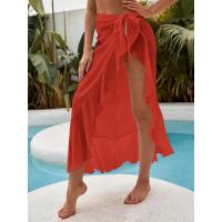 ราคา Hot sell Solid Women Sheer Mesh Bikini Cover Up Swimwear Swimsuit Bathing Summer Pareo Beach Cover Up Tunics See Throngh Long Skirts (19735414087)