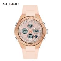 ราคา Sanda 6008 watch fashion sports multi functional student electronic mens waterproof quartz representative (19188568119)