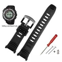 ราคา สายนาฬิกาซิลิโคน 26x18 มม สำหรับ Casio 3206 3135 PRG 130Y PRW 1500 PRW 1500Y สายพิเศษ PROTREK ผู้ชายกีฬายางสร้อยข้อมือนาฬิกา (19642709561)